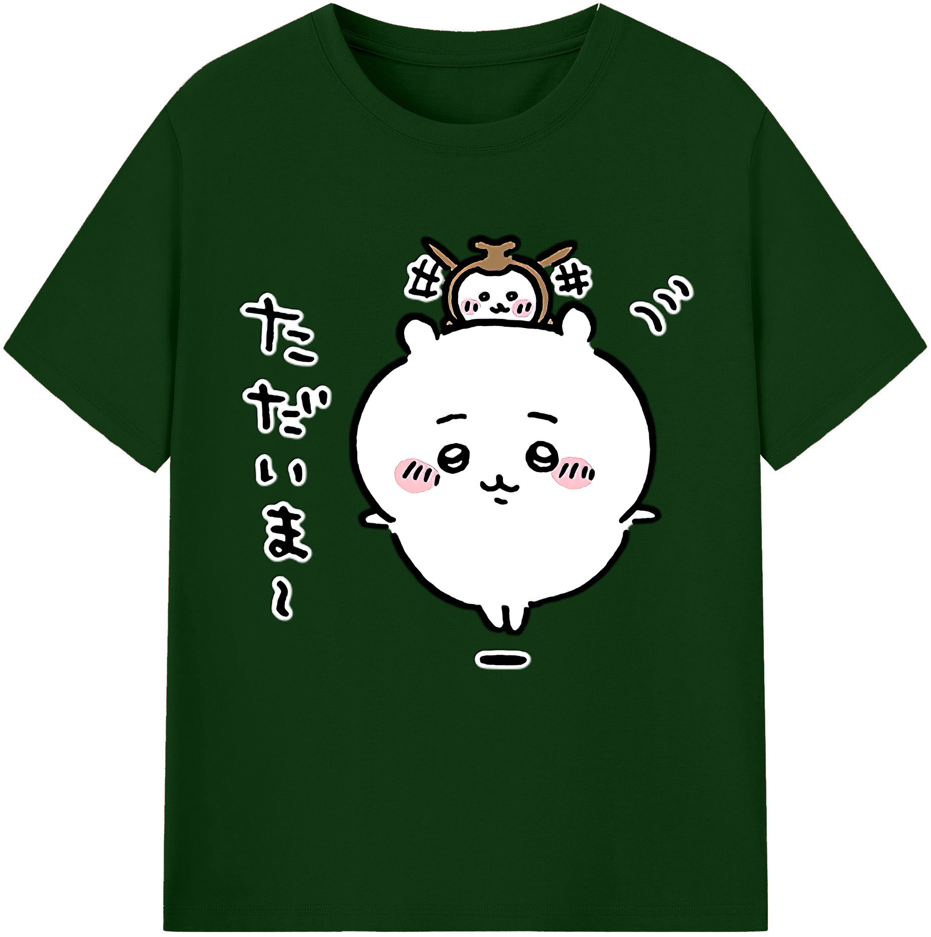 （画像用） ちいかわ ちいかわ Chii-kawa chiikawa 綿100％半袖Tシャツ（フロントプリント）